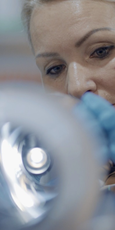 Brugg Cables precision inspection of cable component using specialized tools