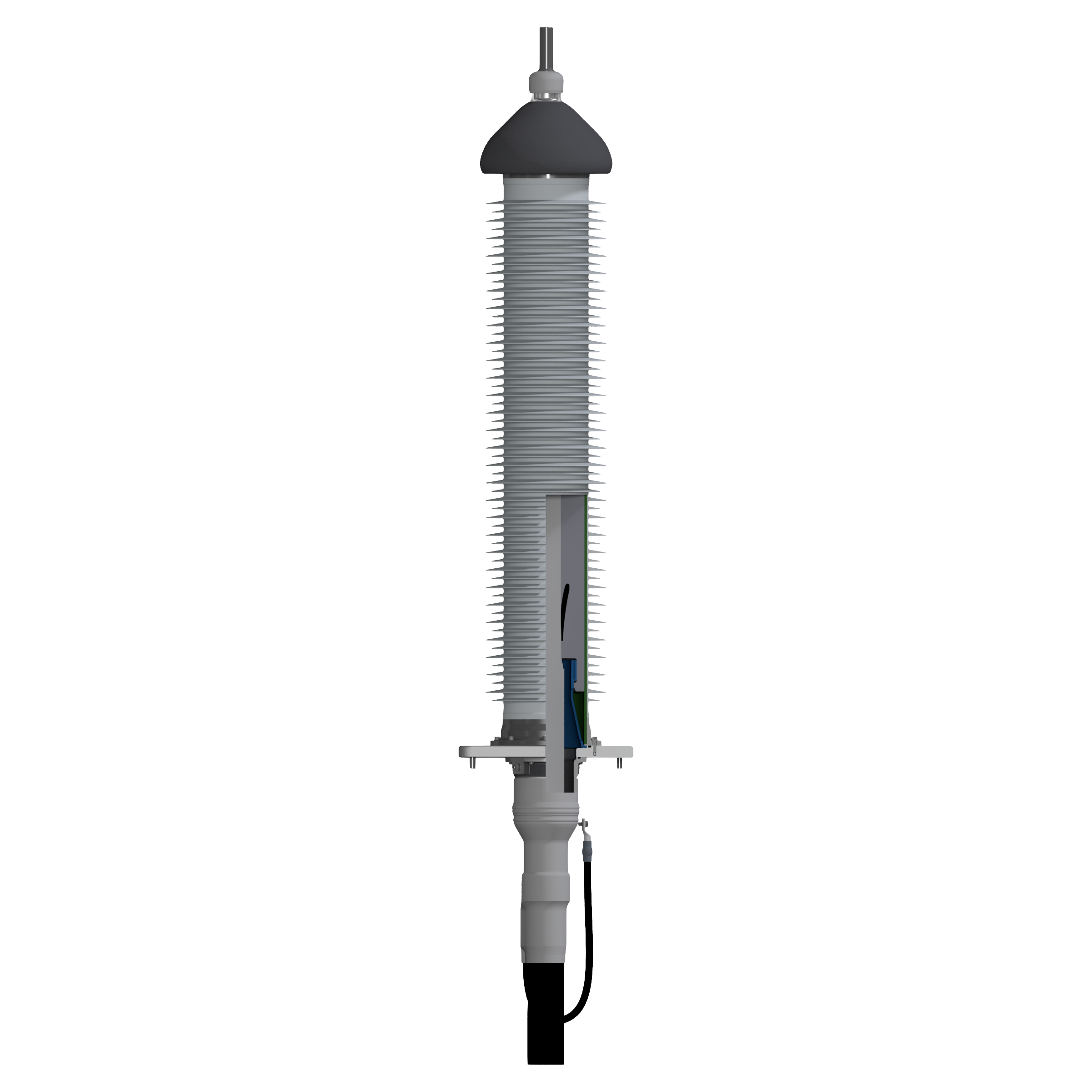 Composite insulator with silicone sheds