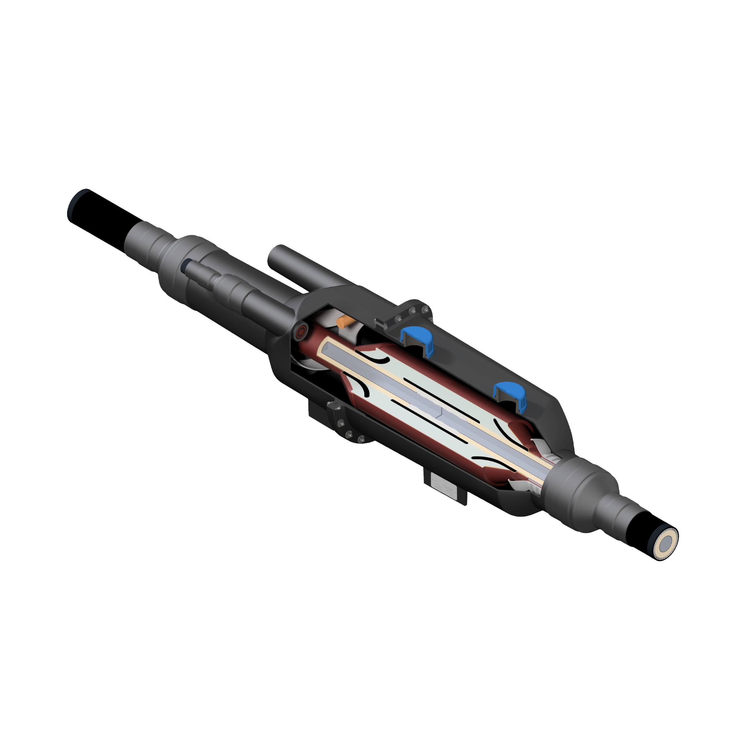 MPT / MPCT 1 MPT straight-through joint, cutaway view