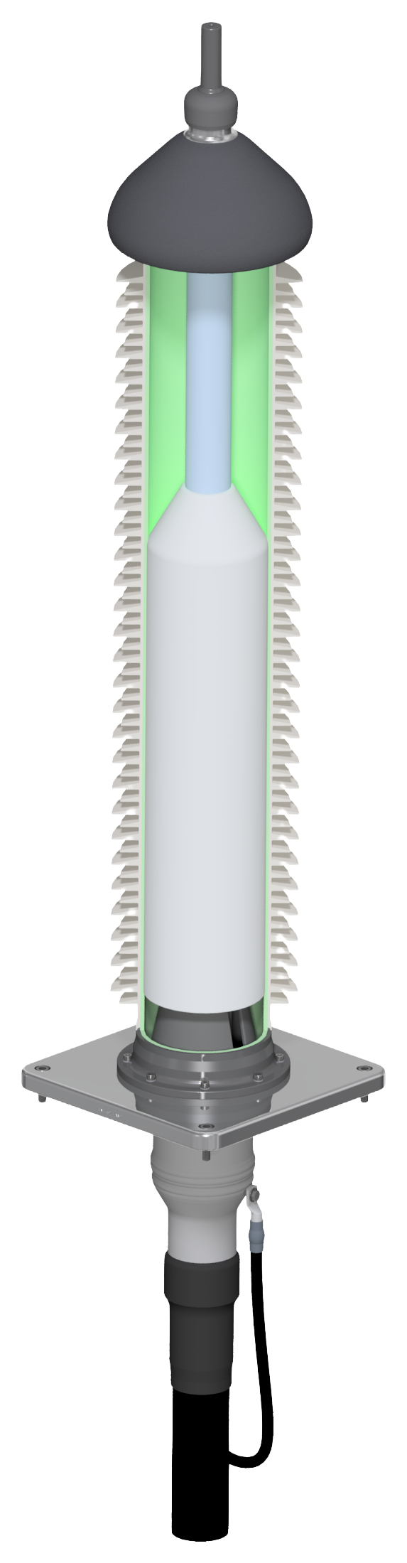 FRD 1.170-11 outdoor termination, cutaway view