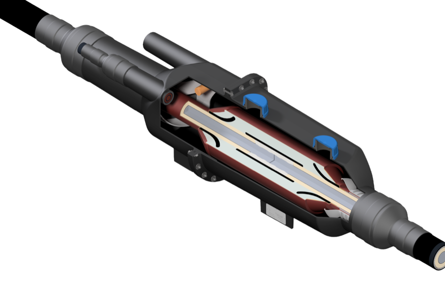 MPT high-voltage joint, cutaway view